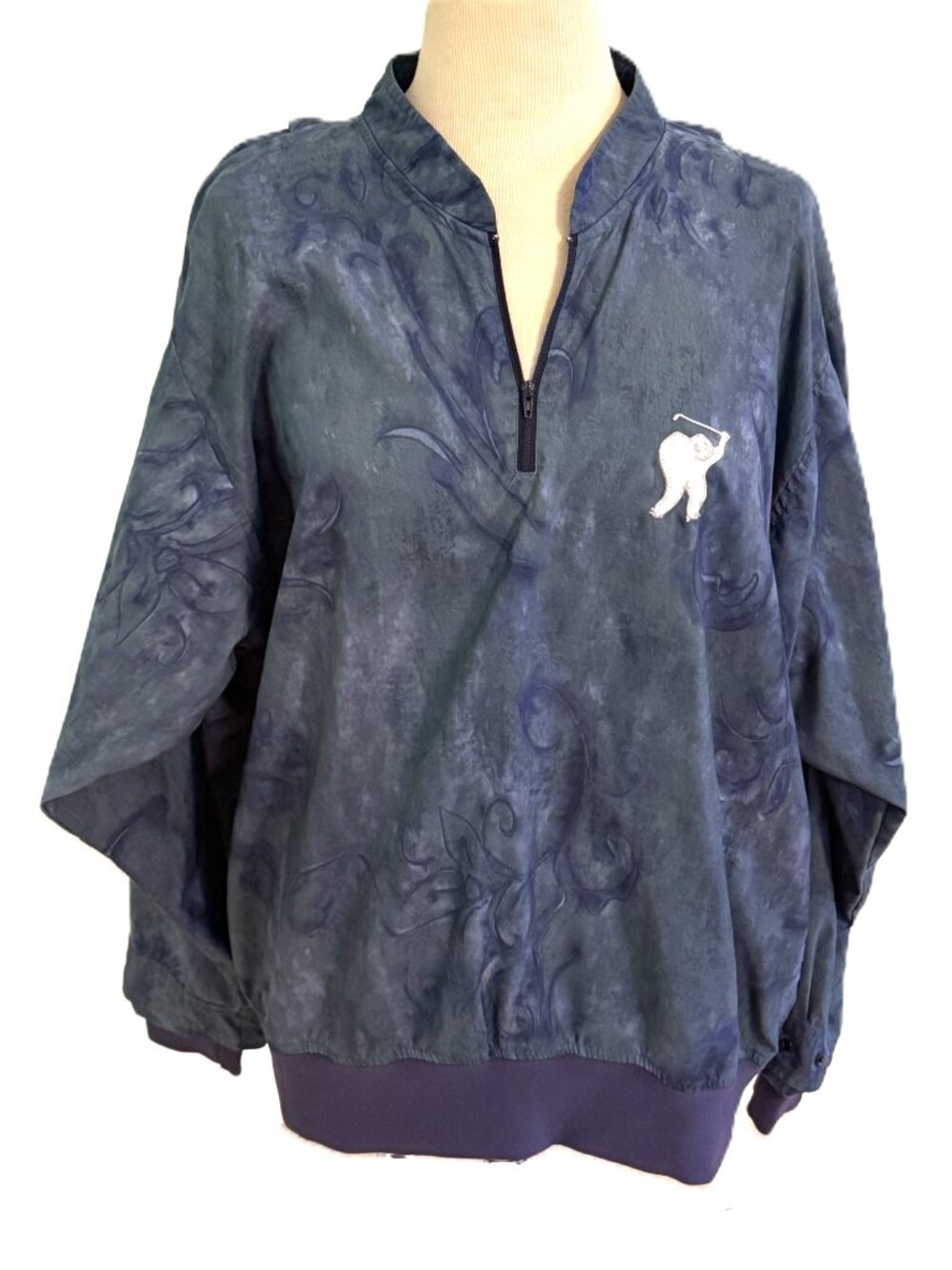 Zero Restriction 1/4 Zip Pullover Jacket Golf Womens Large PGA Sr Tour Vintage